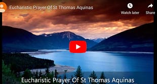 Eucharistic Prayer Of St Thomas Aquinas